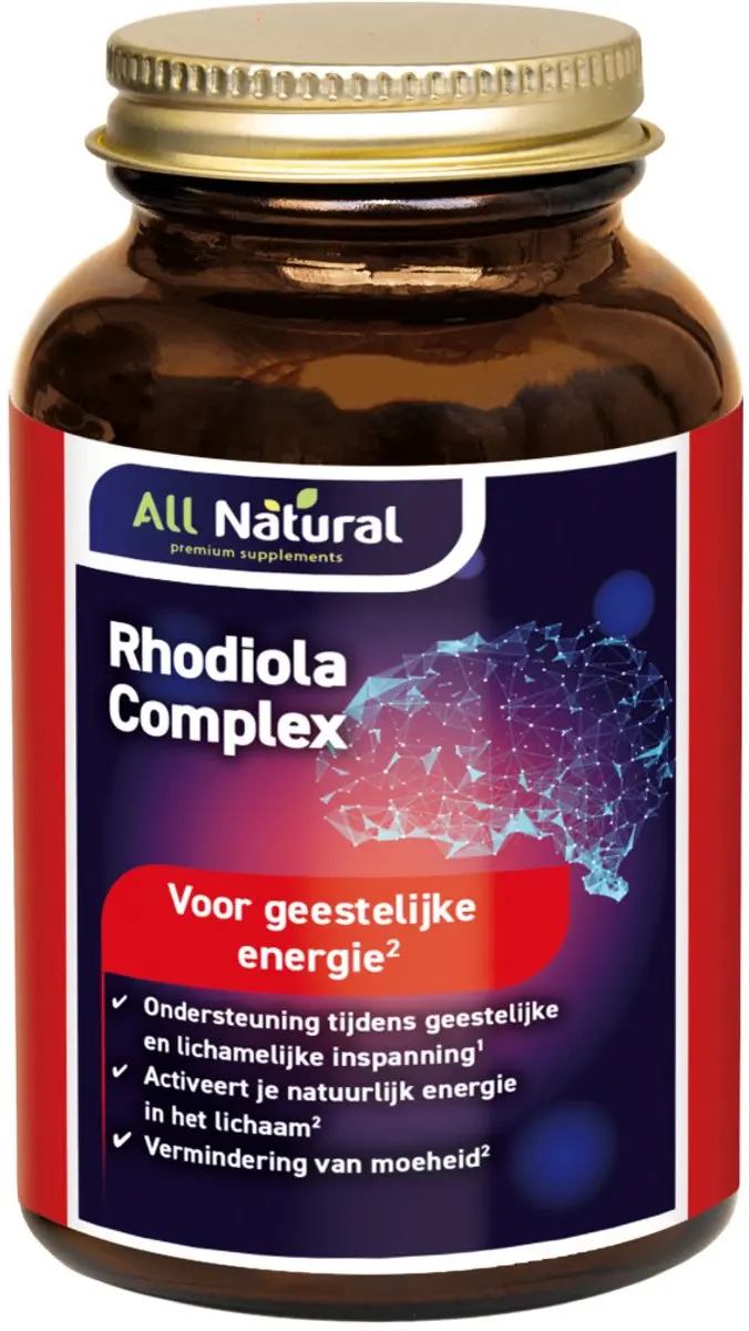 All Natural Rhodiola 100 Capsules