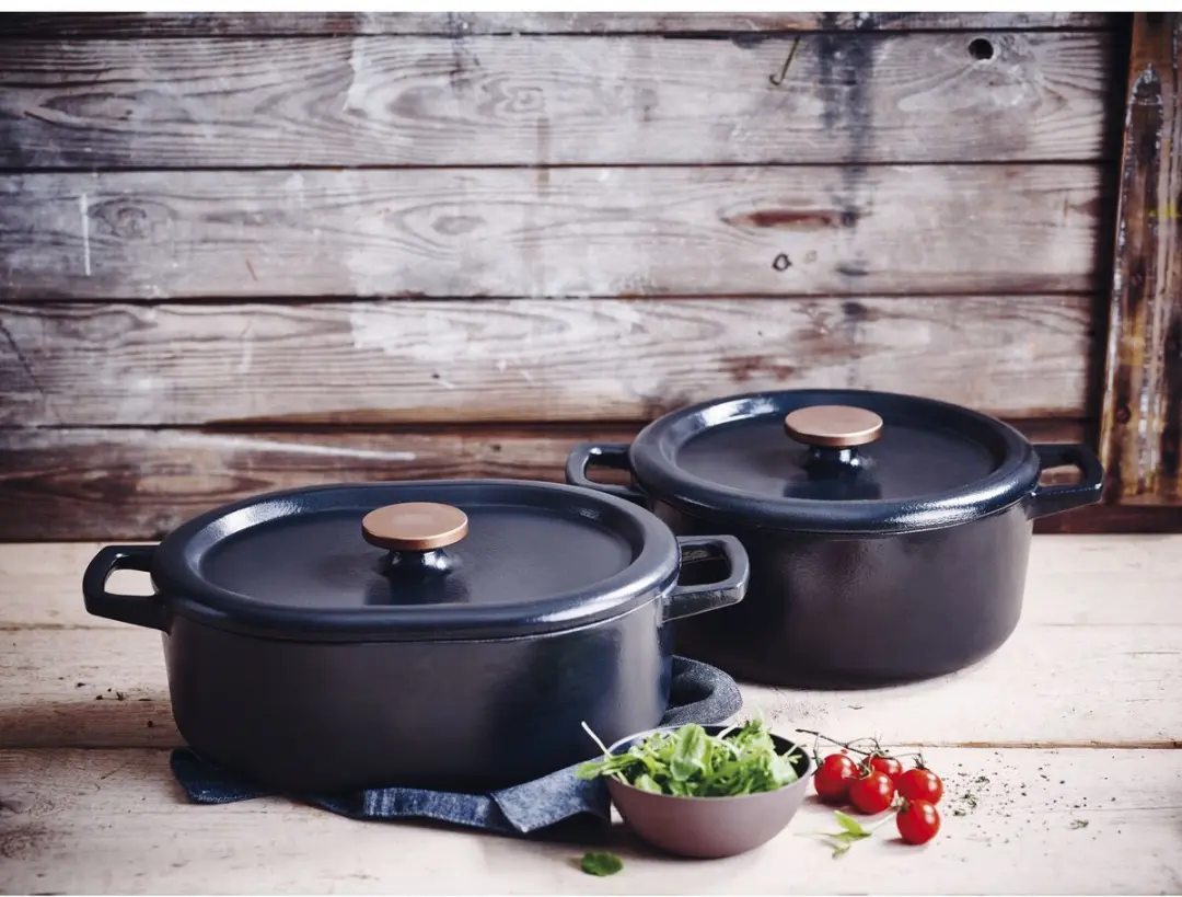 Alva Braadpan Dutch Oven Nori - Gietijzer Ø26cm - 5L - Zwart