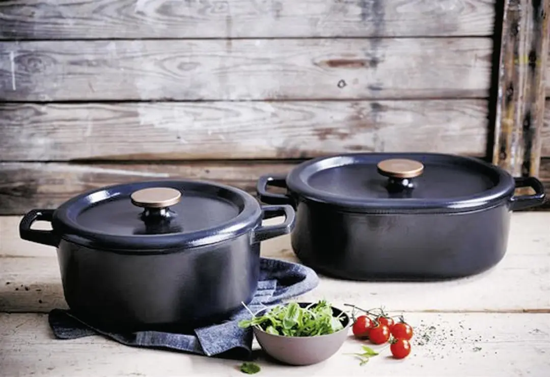 Alva Braadpan Dutch Oven Nori - Gietijzer Ø26cm - 5L - Zwart