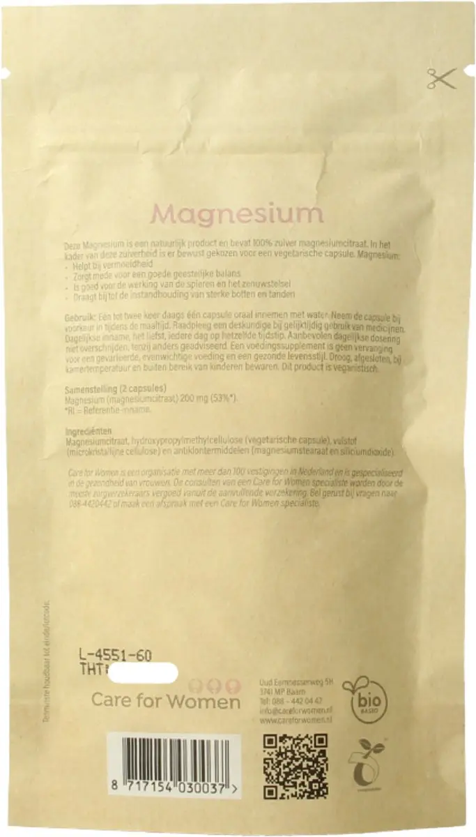 Care For Women Magnesium 60 Capsules