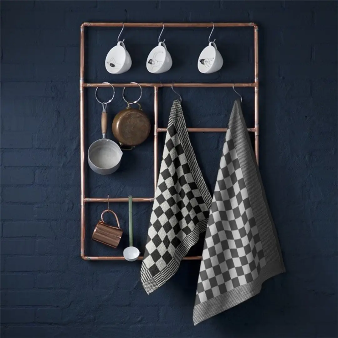 DDDDD Keukendoek Barbeque Zwart - 6 Stuks 50x55cm