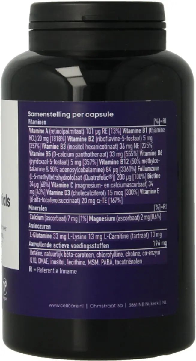 Cellcare Vitamin Essentials 120 Capsules