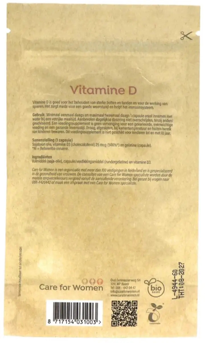 Care For Women Vitamine D Forte 60 Capsules