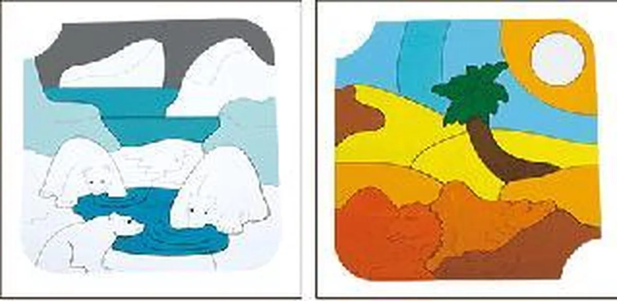 Hape IJsberen Houten Puzzel 33 Stuks - Multicolor