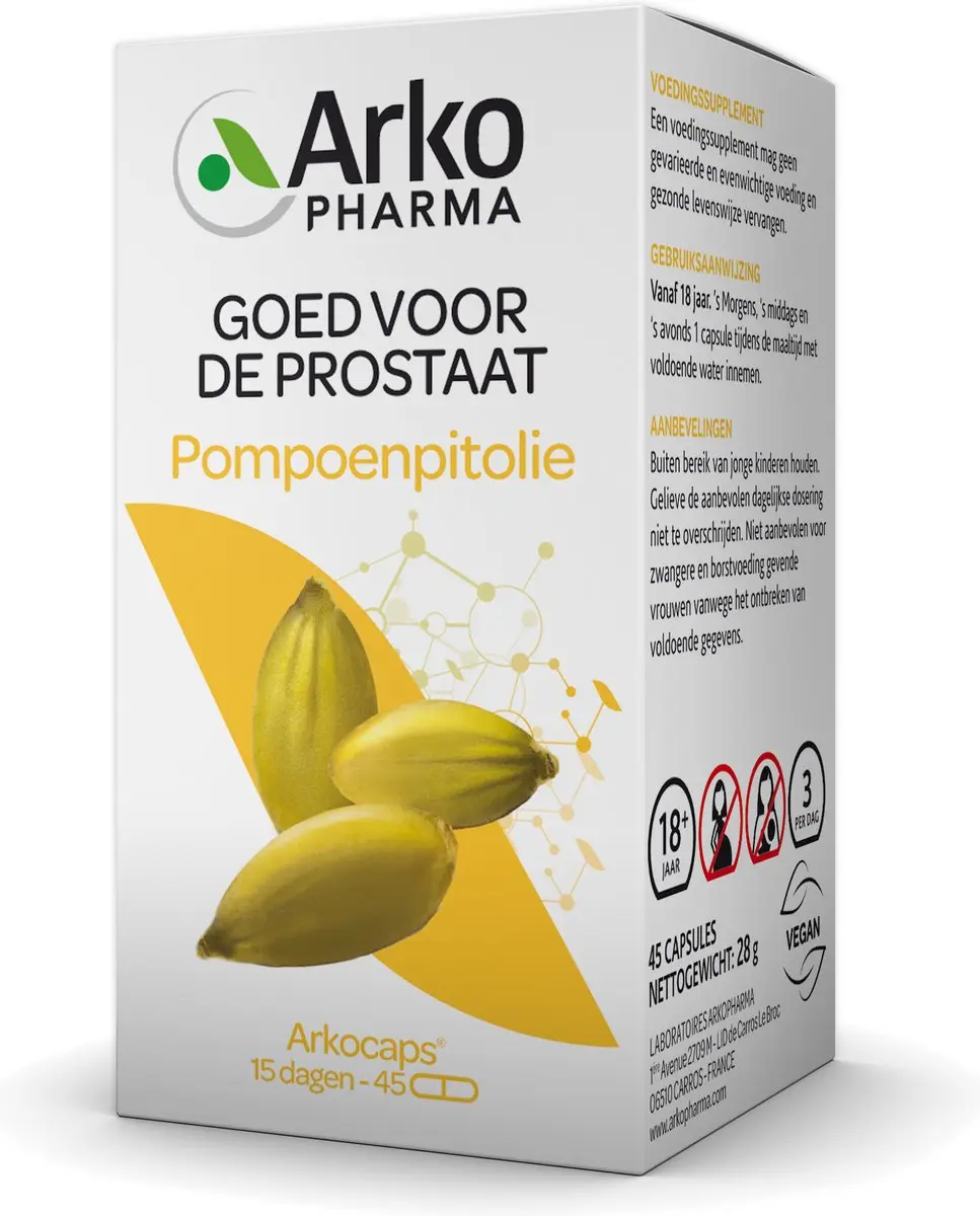 Arkopharma Arkocaps Pompoenpitolie 45 Capsules