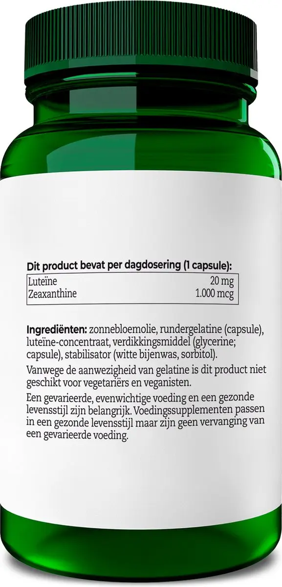 AOV Luteïne 20mg Voedingssupplement - 60 Vegacaps