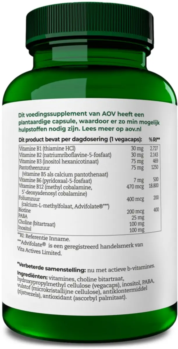 AOV Vitamine B Complex 120 Vegacapsules