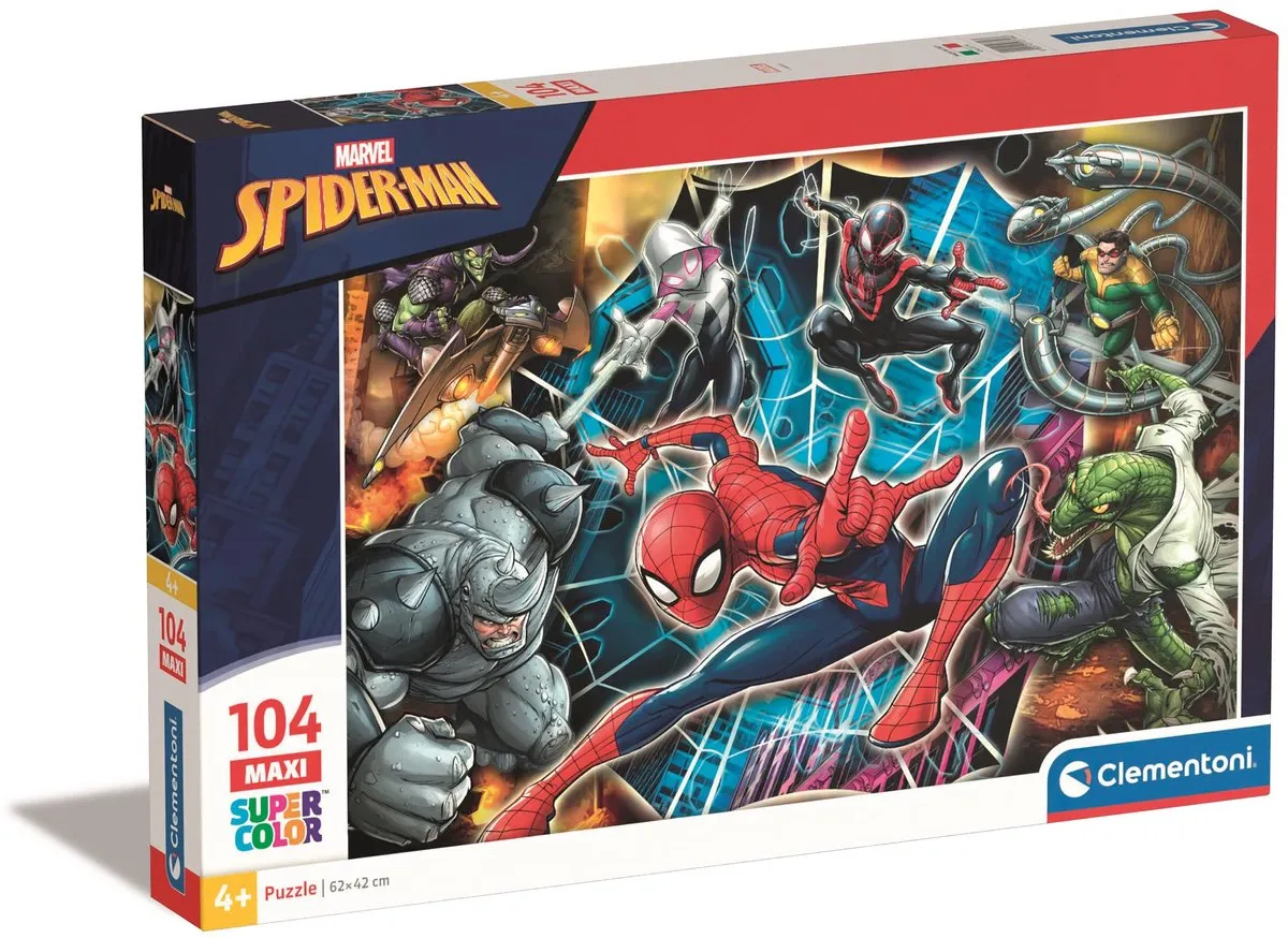 Clementoni Spider-Man Maxi Puzzel 104 Stukjes