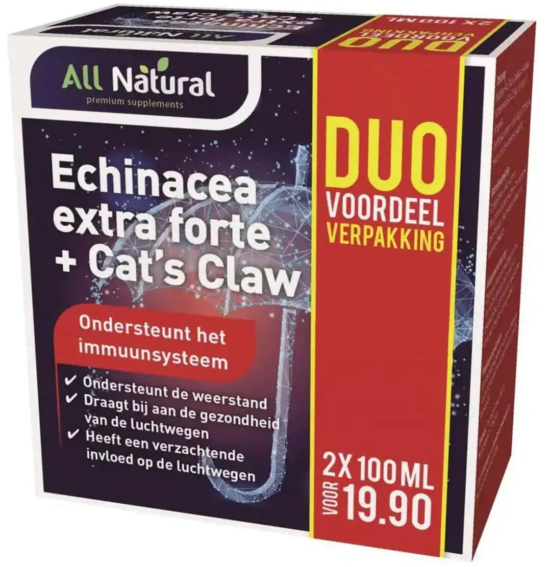 All Natural Echinacea + Cat's Claw 200ml