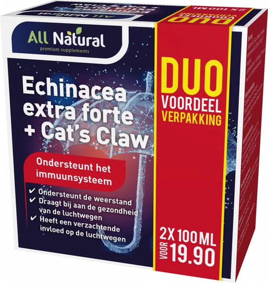 All Natural Echinacea + Cat's Claw 200ml