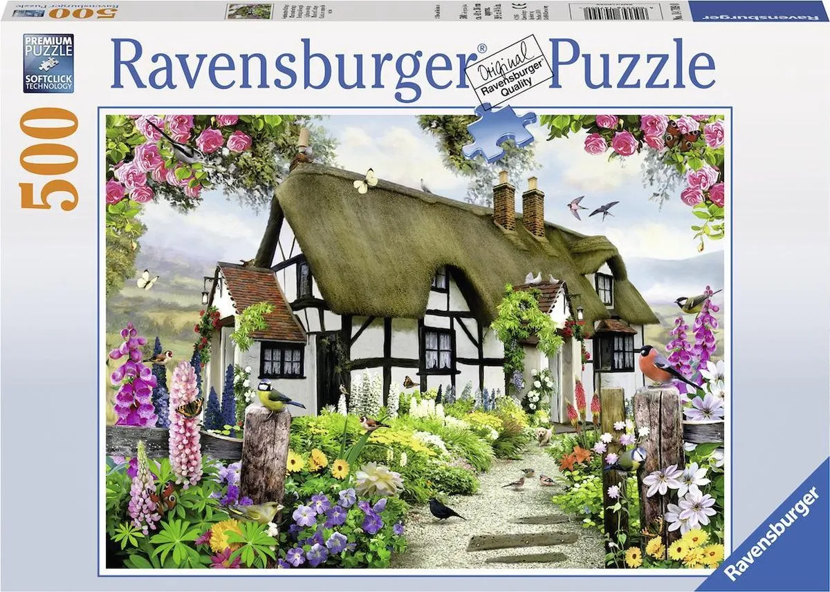Ravensburger Idyllische Cottage Legpuzzel 500 Stuks