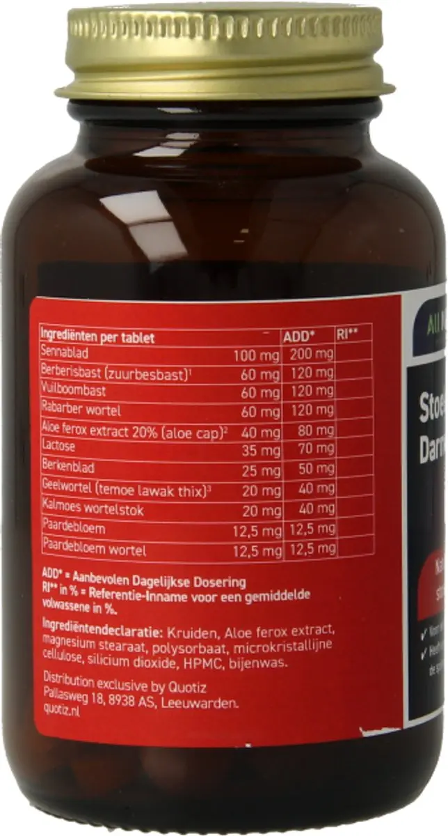 All Natural Stoelgang 100 Tabletten