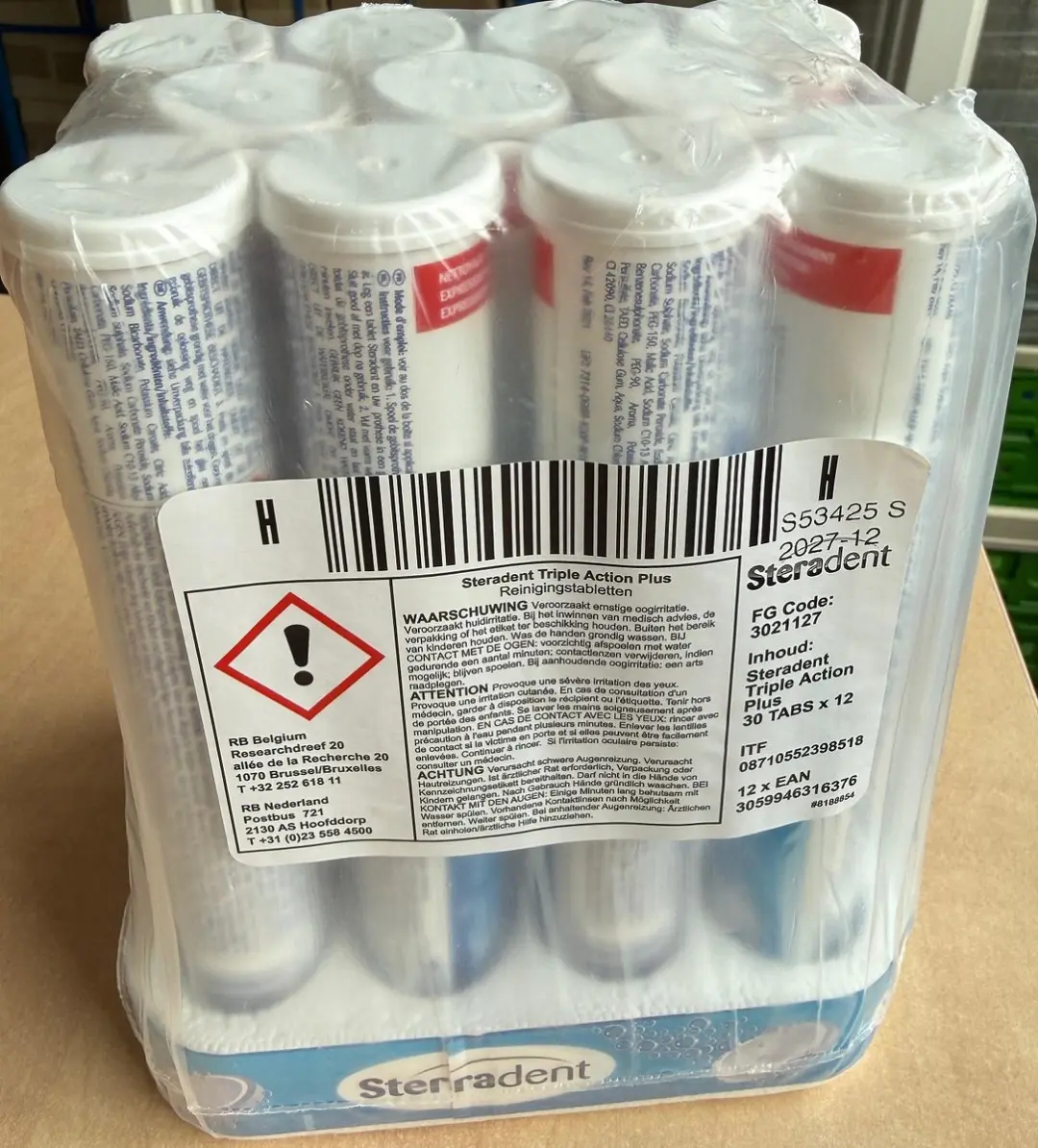 Steradent Triple Action Plus Kunstgebitreiniger - 360 Stuks