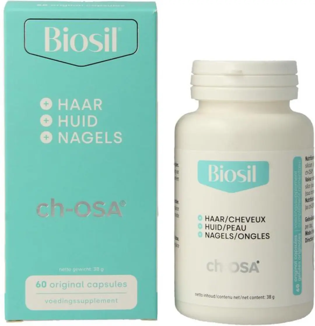 Biosil Silicium Huid Haar Nagels 60mg