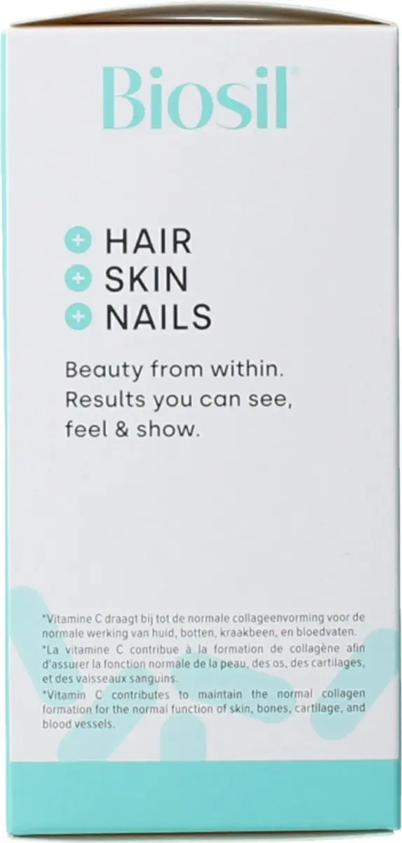 Biosil Silicium Huid Haar Nagels 60mg