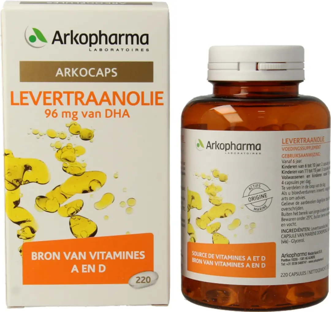 Arkopharma Levertraanolie 220 Capsules