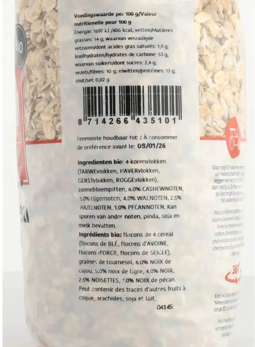 De Halm Muesli Noten 750g