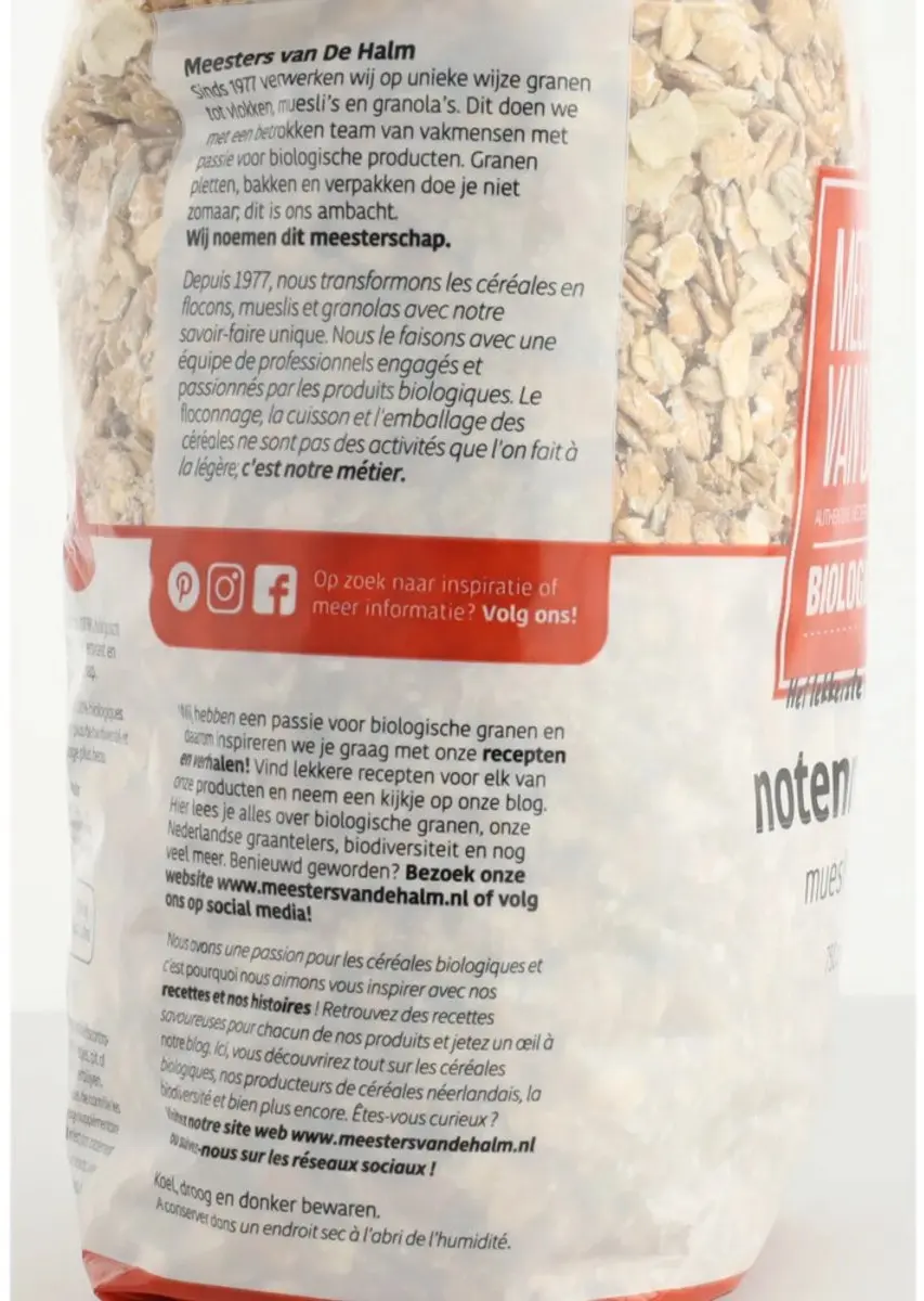 De Halm Muesli Noten 750g