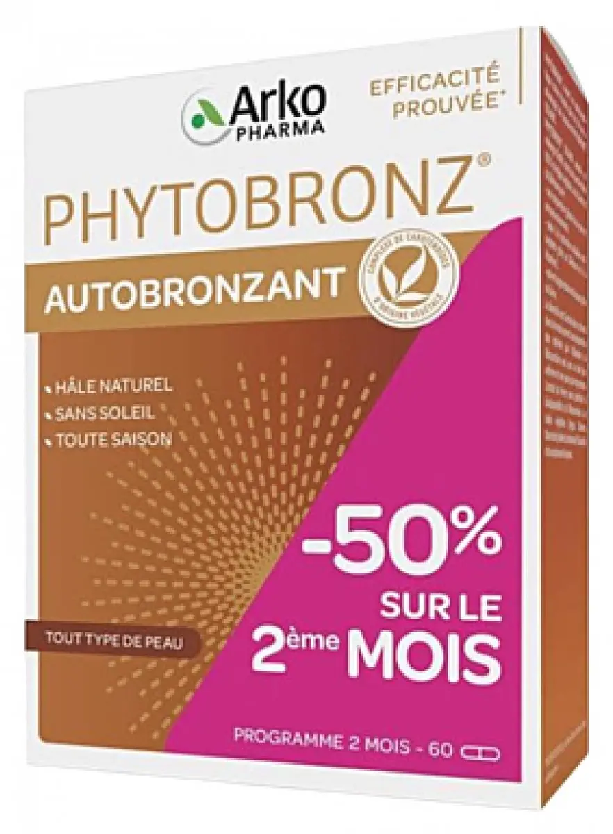 Arkopharma Phytobronz Zelfbruiner 60 Capsules