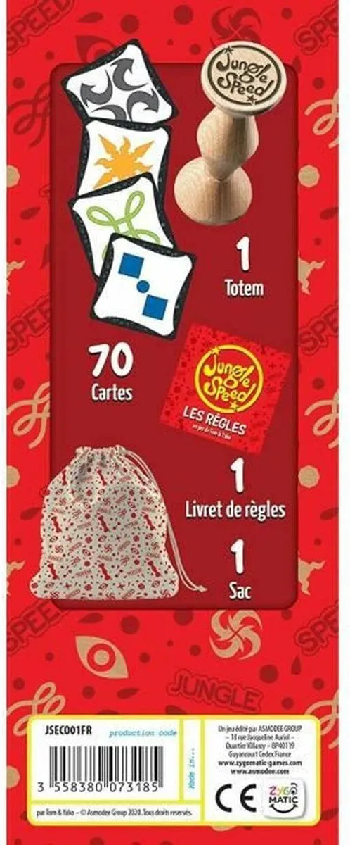 Asmodee Jungle Speed Kaartspel - 2-10 Spelers