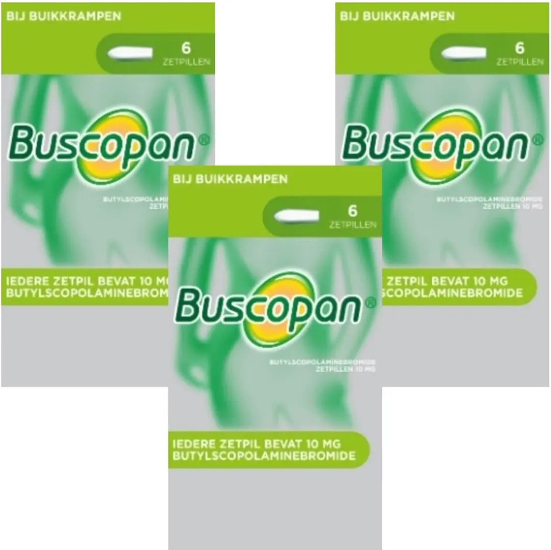 Buscopan Zetpillen 10mg - 3x6 Stuks