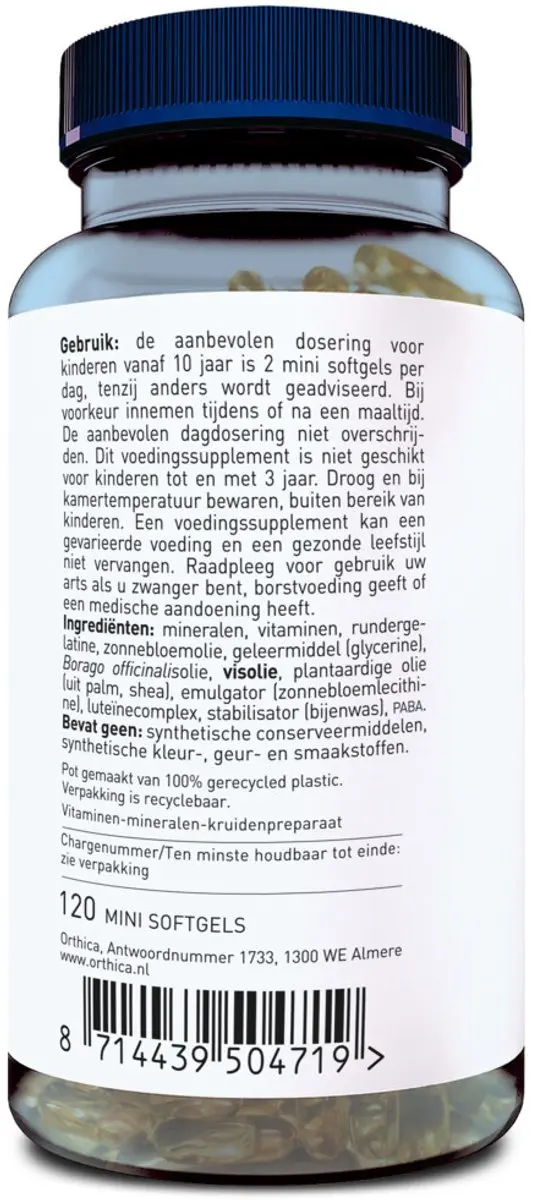 Orthica Multi Tiener 120 Softgels - 60 Stuks