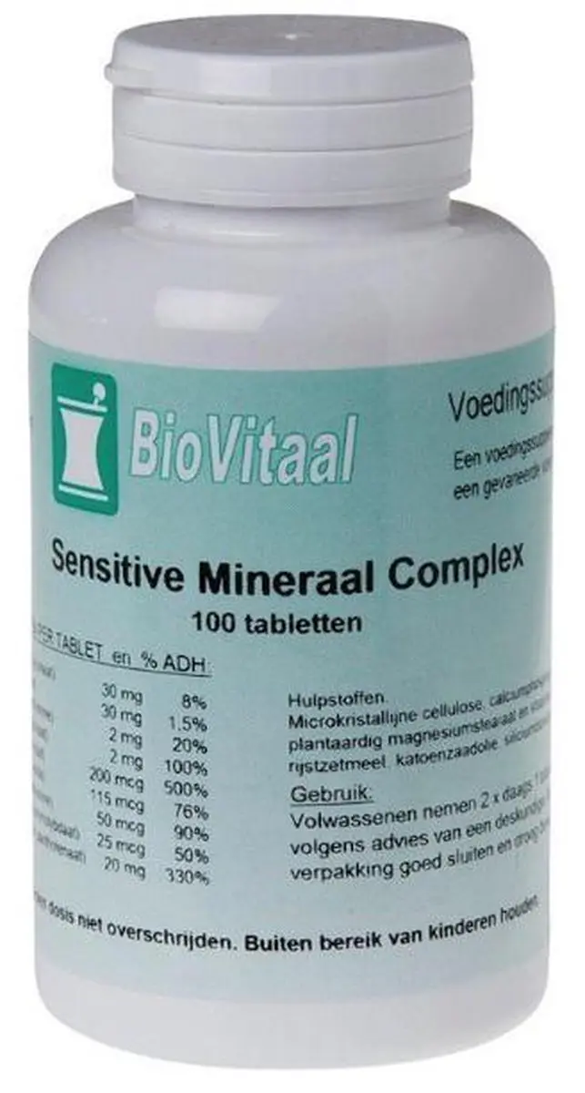 Biovitaal Sens Mineraal Comp 100mg