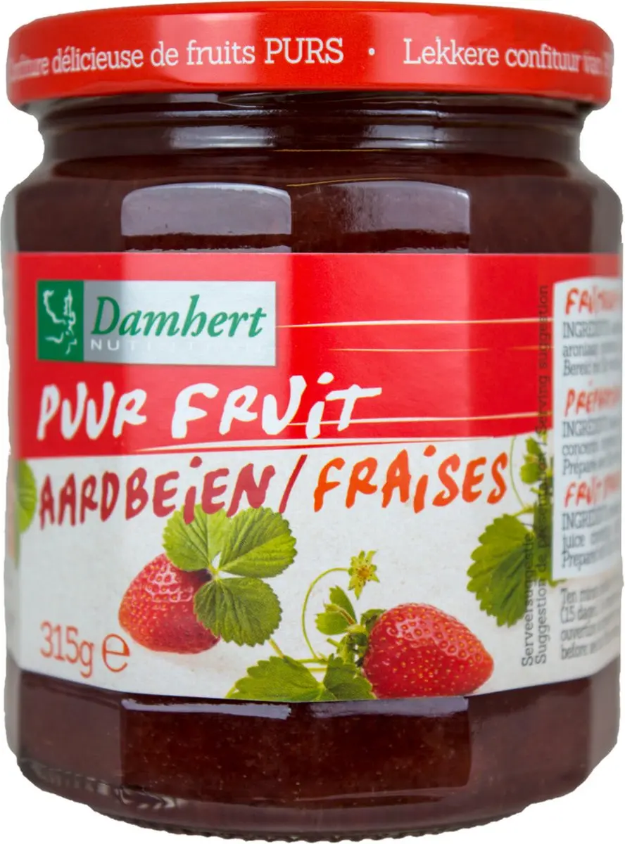 Damhert Aardbei Confiture 315g