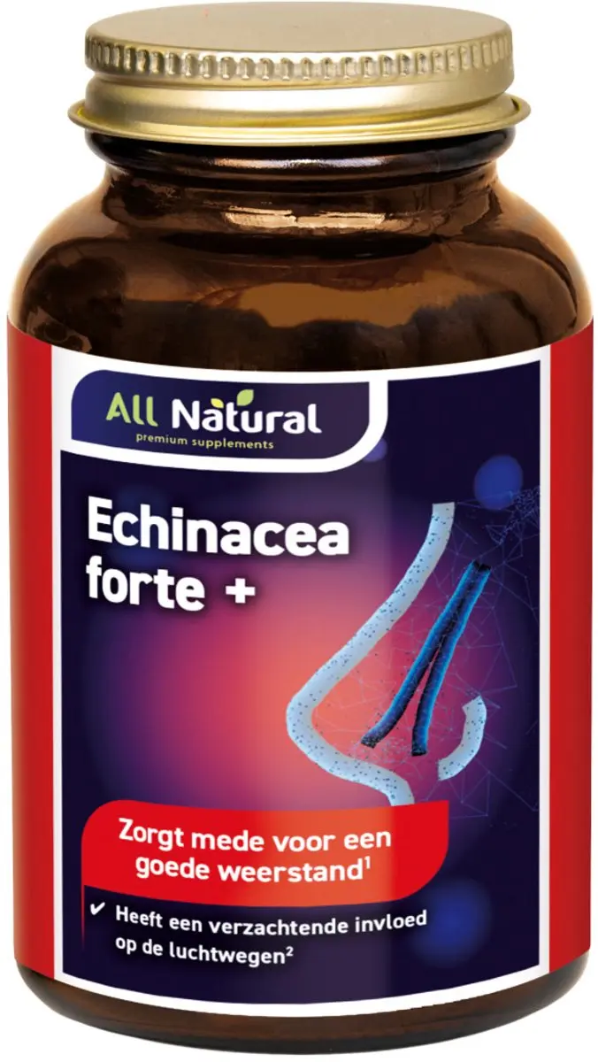 All Natural Echinacea Forte Plus Cats Claw 120 Capsules