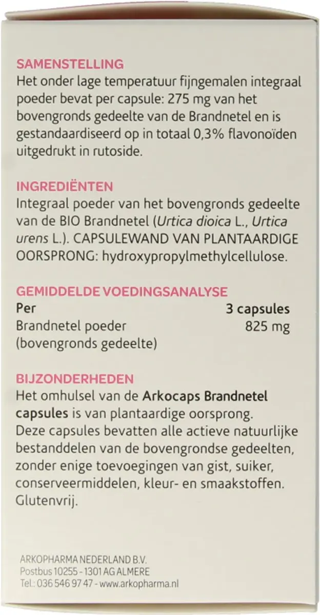 Arkopharma Brandnetel Capsules 150 Stuks