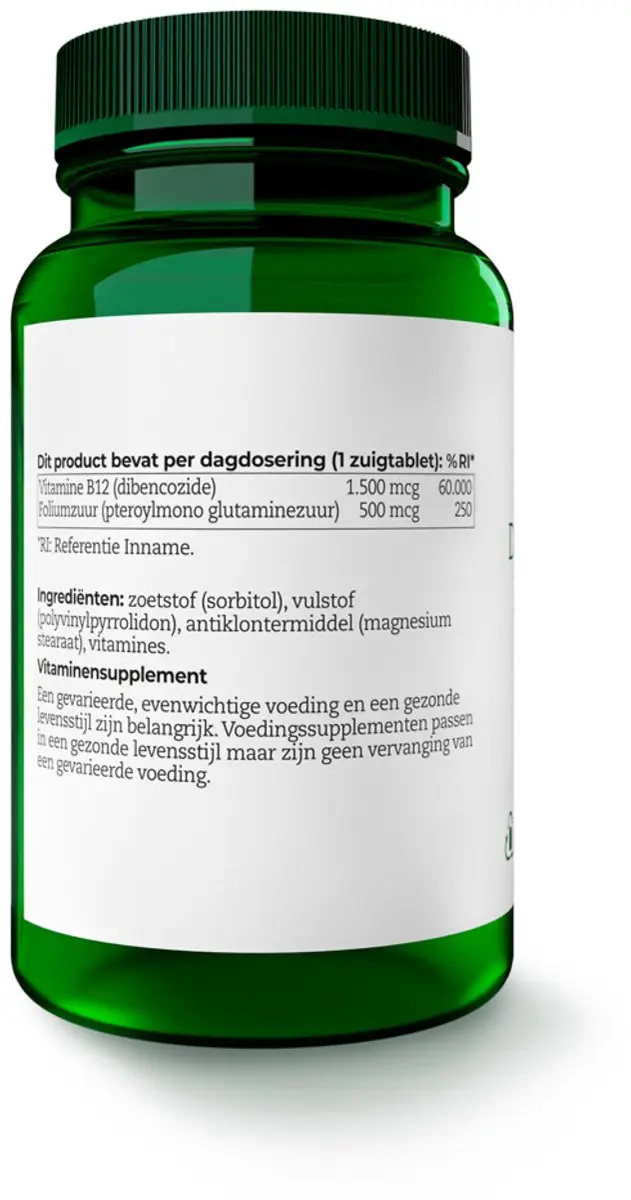AOV Dibencozide & Foliumzuur 1.500 mcg - 120 Zuigtabletten