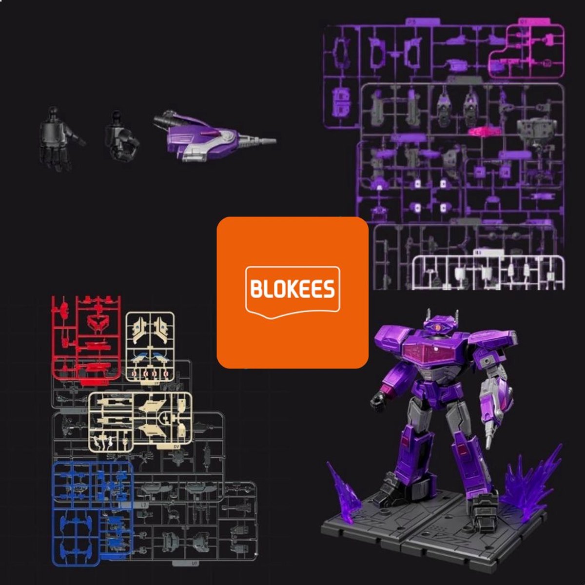 Blokees - Transformers One Classic Class 18 Shockwave | Decepticons Auto Bots Wars Action Figure Edition | Robot technisch modelbouw | model kit | Educatief speelgoed bouwpakket | Bekend van manga & anime
