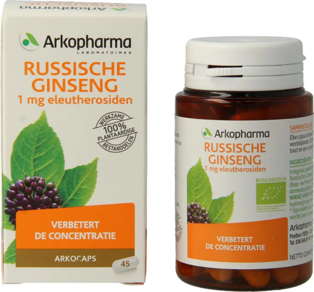 Arkopharma Arkocaps Russische Ginseng 45 Capsules