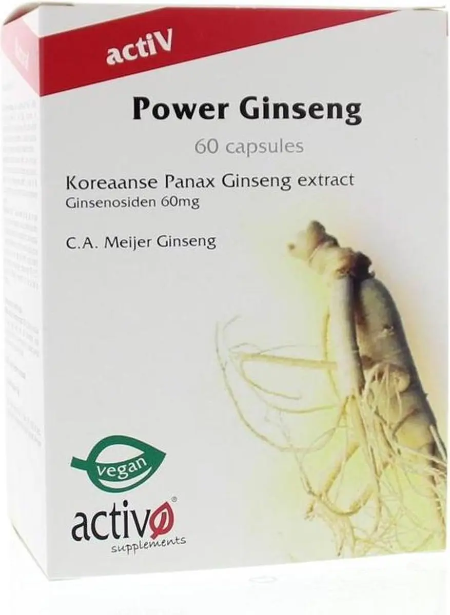 Activo Power Ginseng activO Capsules - 60 Stuks
