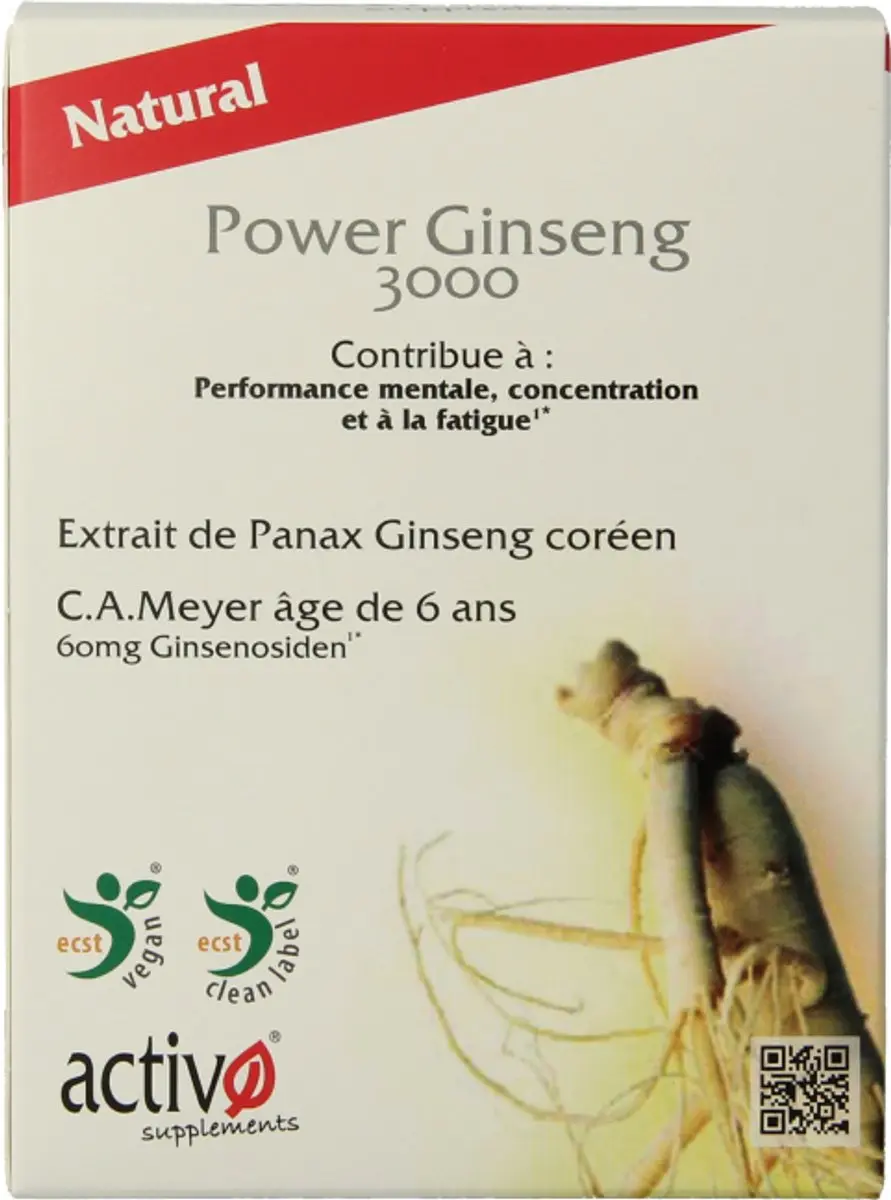 Activo Power Ginseng activO Capsules - 60 Stuks