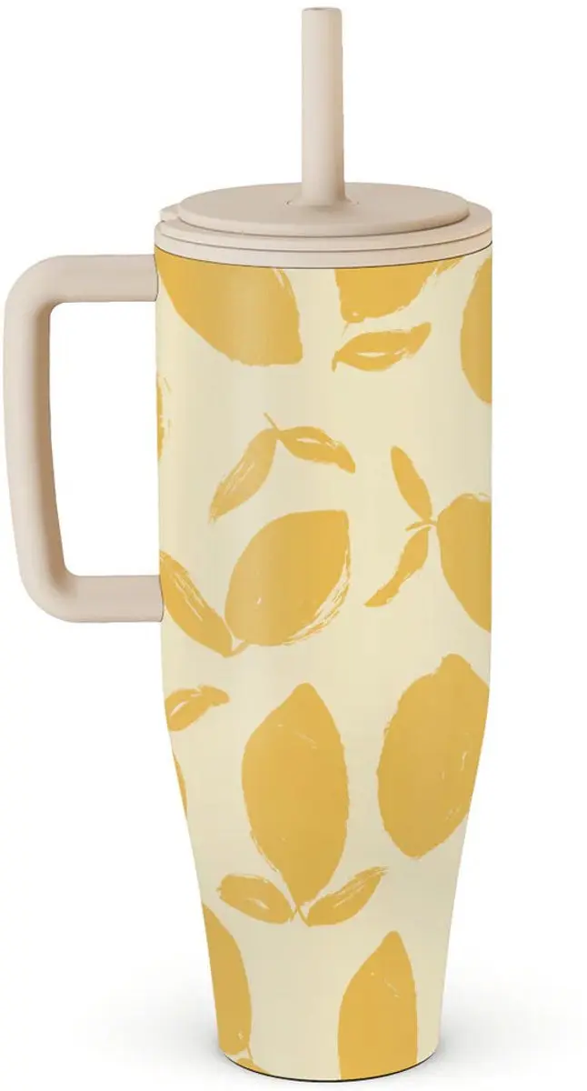 Burga Tumbler Leakproof Geel