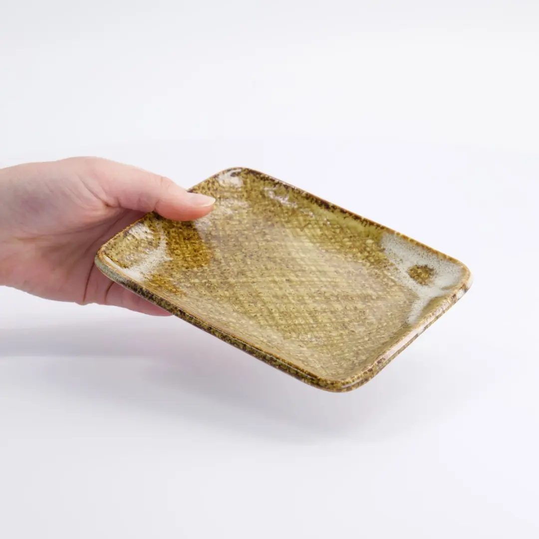Tokyo Design Studio Bruin Vierkant Bord - 14,5x12cm