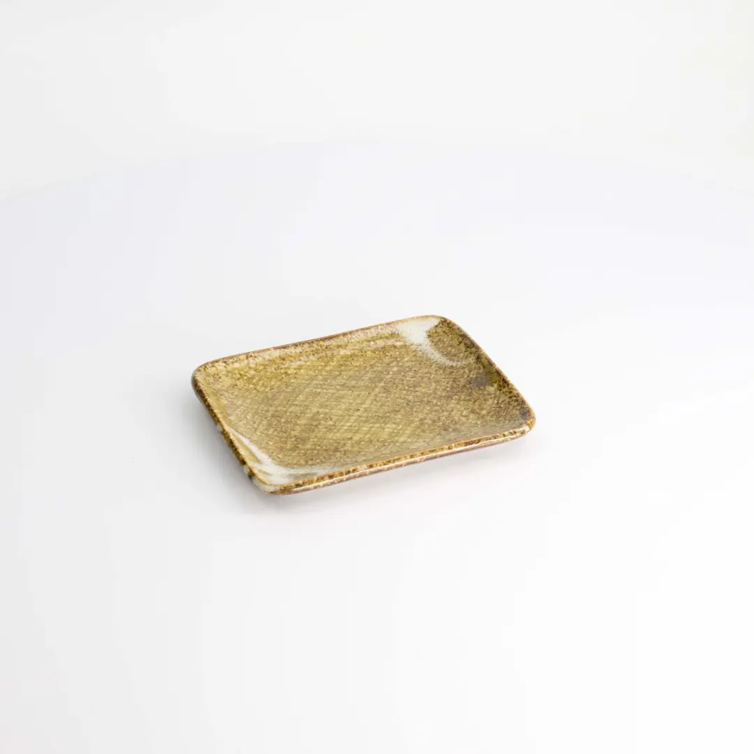 Tokyo Design Studio Bruin Vierkant Bord - 14,5x12cm