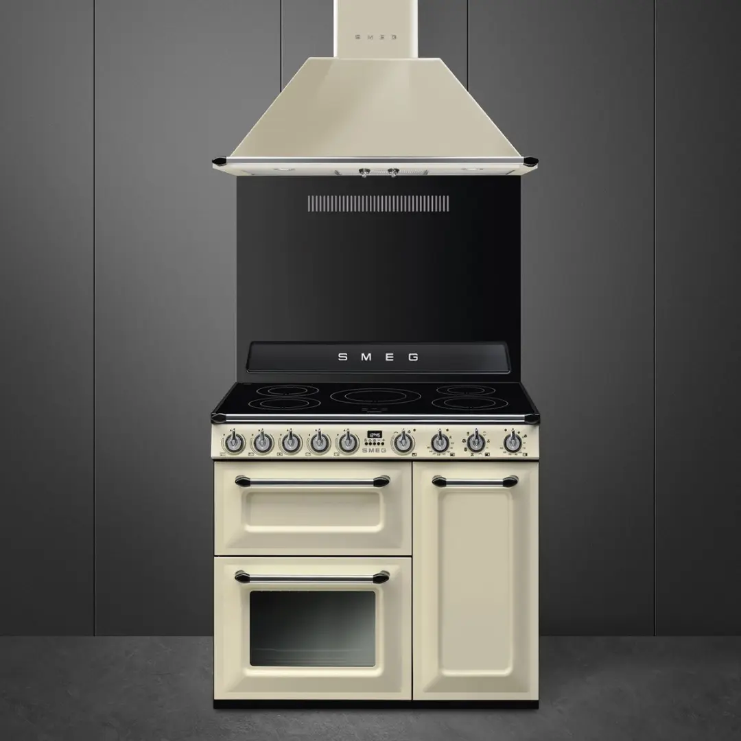 Smeg TR93IP2 Inductiefornuis 90cm - 5 Zones - Crème