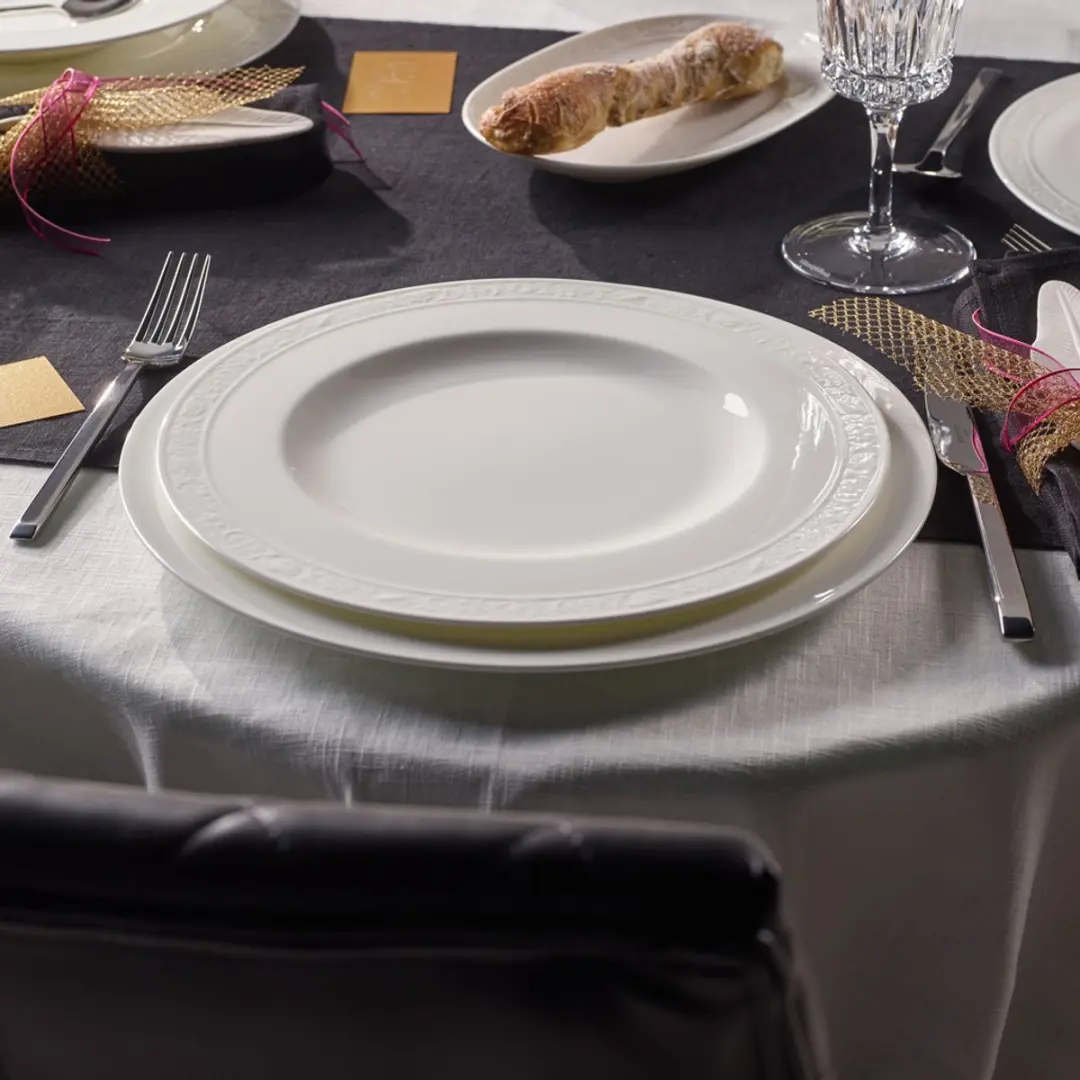 Villeroy & Boch White Pearl Speiseteller ø27,5cm - 6 Stuks - afbeelding 3 van 3