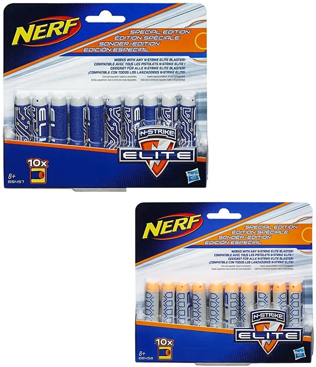 Nerf Elite Deco Refills 10 Stuks - Blauw
