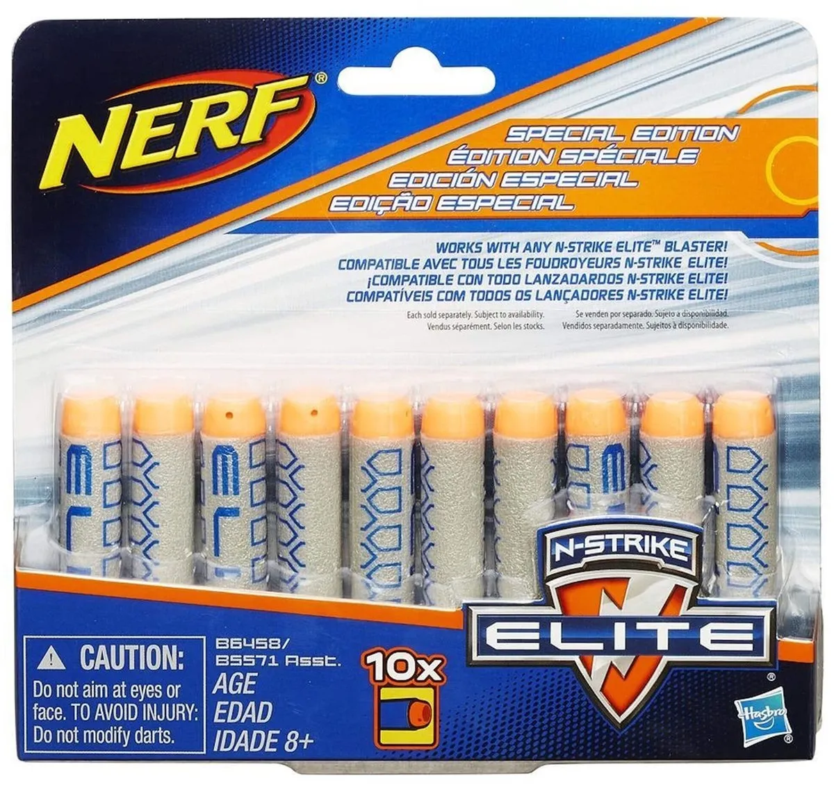 Nerf Elite Deco Refills 10 Stuks - Blauw