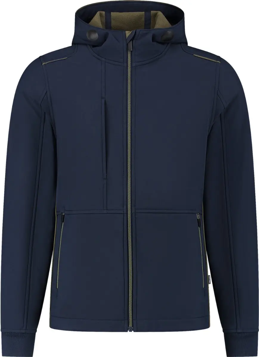 Tricorp Softshell Capuchon Accent 402705 - Navy Royalblue L