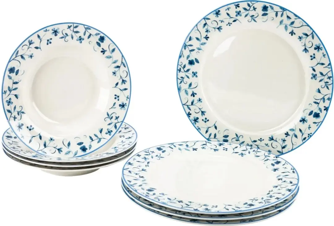 Westfalia Tafelservies Maritim WF-1000015 - 8-delig - Blauw-wit