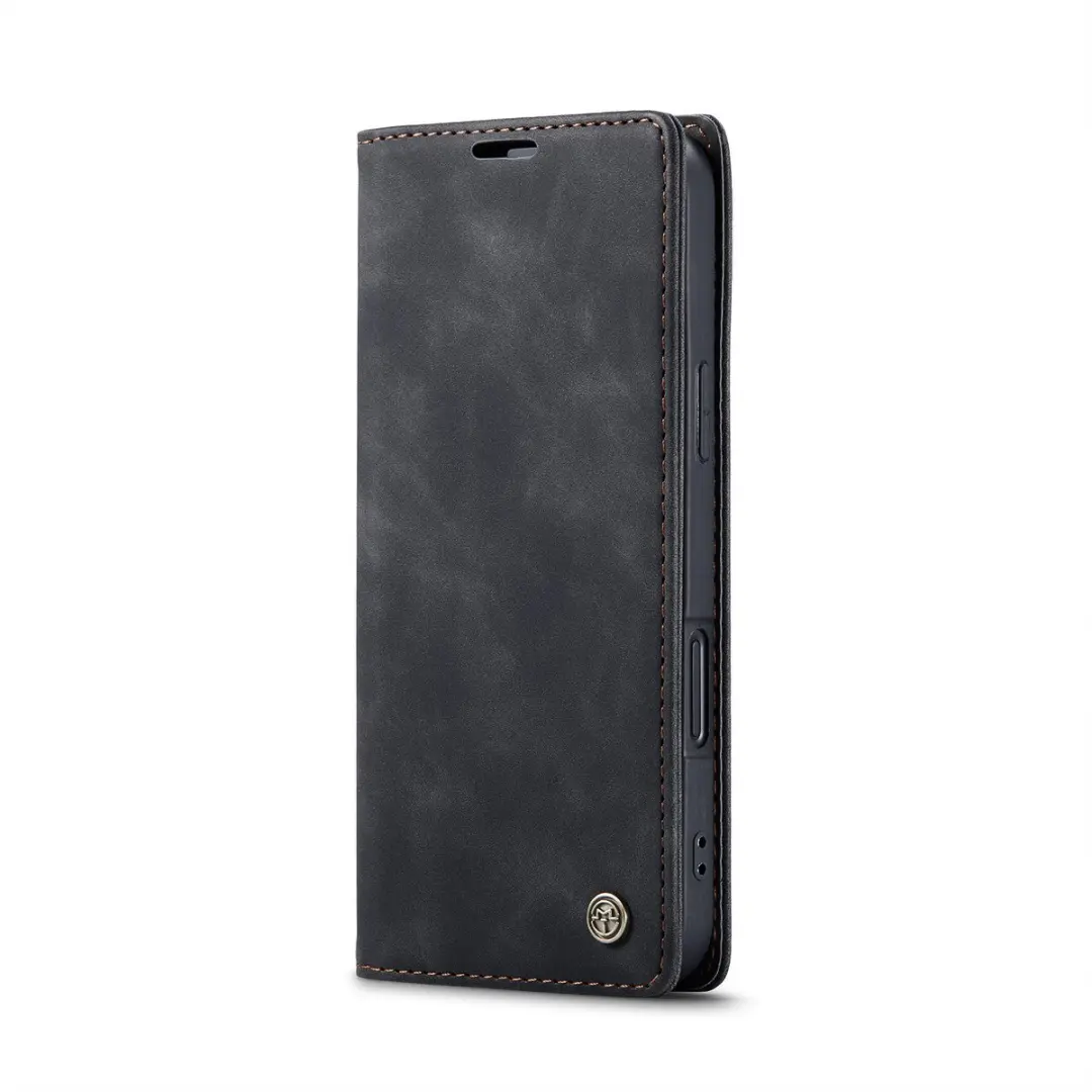 CaseMe iPhone 16 Pro Max Wallet Book Hoesje - Zwart