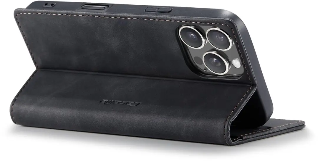 CaseMe iPhone 16 Pro Max Wallet Book Hoesje - Zwart - afbeelding 6 van 6