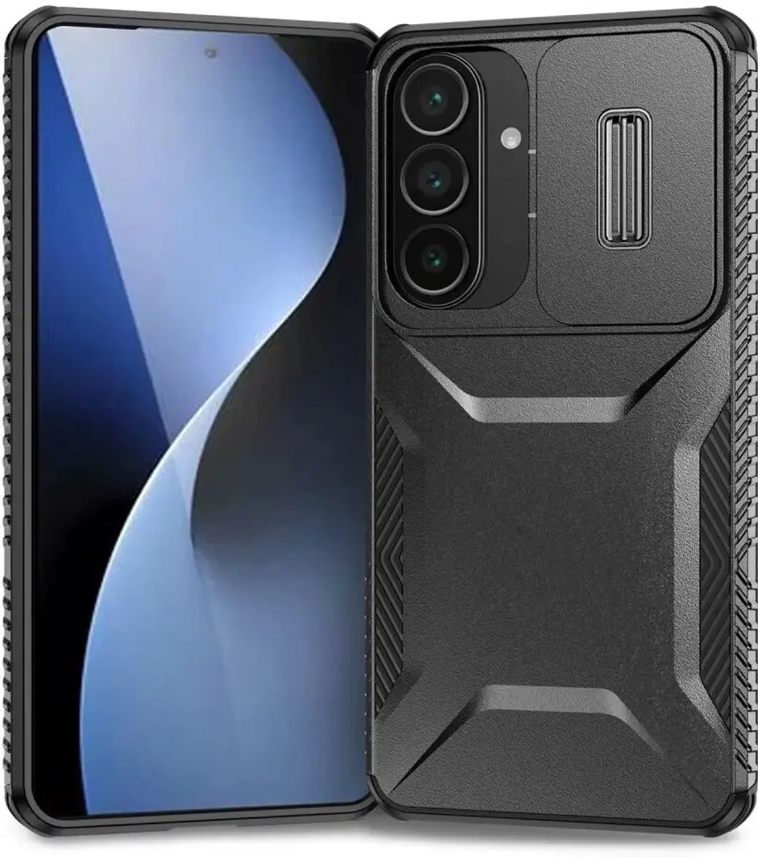 Selected Hoesje Samsung Galaxy S26 Plus Back Cover - Camera Slider - Zwart