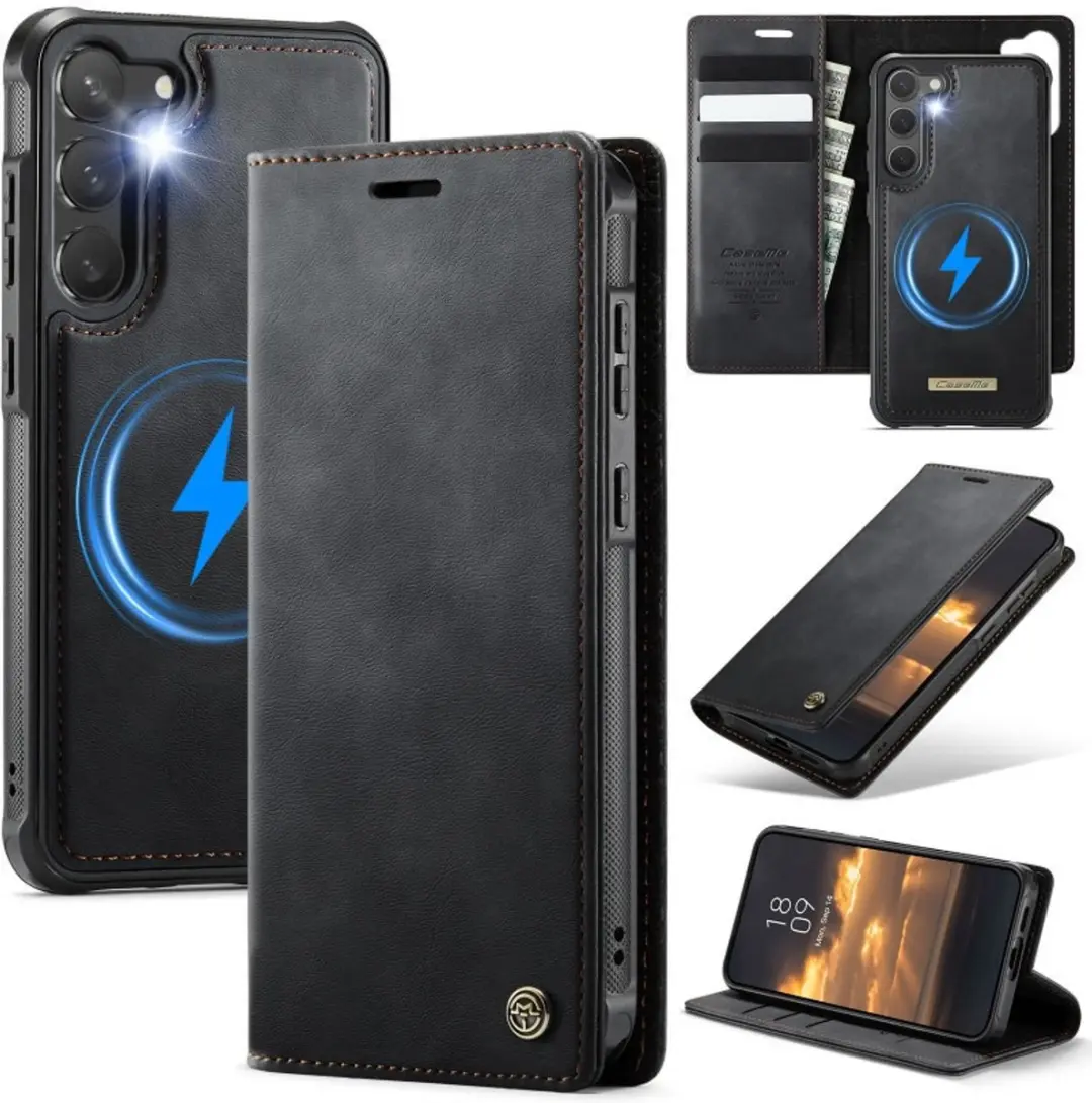 Caseme Telefoonhoesje Samsung Galaxy S23 Plus MagSafe Wallet Book