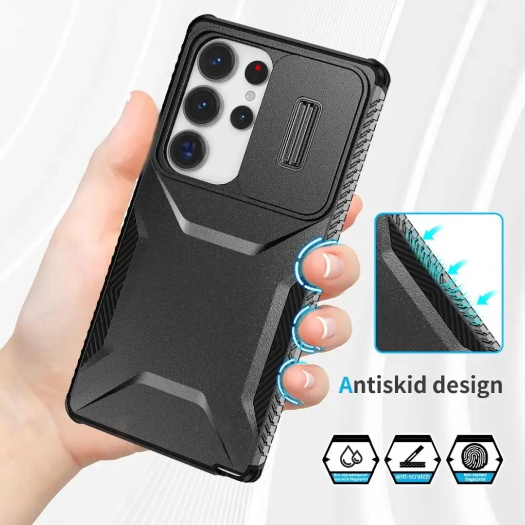 Selected Hoesje Samsung Galaxy S25 Ultra Back Cover Camera Slider - Zwart - afbeelding 6 van 6
