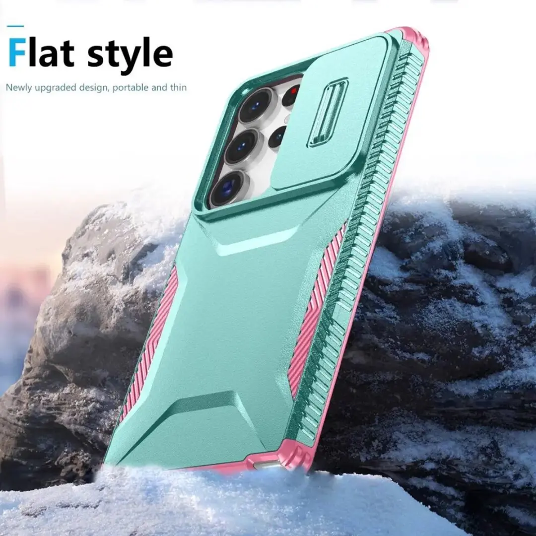 Selected Hoesje Samsung Galaxy S25 Ultra Blauw - Camera Slider